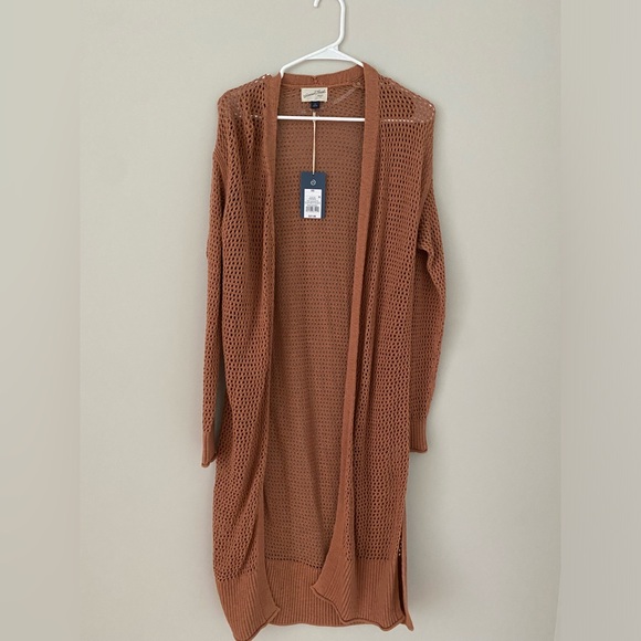 Universal Thread Crochet Open Knit Long Duster Cardigan Size XS NWT - Picture 4 of 7